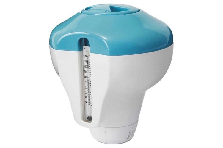 INTEX 29043 2 in 1 Floating Chlorine Dispenser With Thermometer