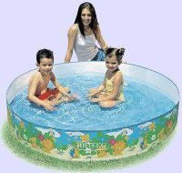 Детский каркасный пластиковый бассейн "Веселые зверята" INTEX 58451 152х25 см