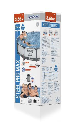 Каркасный круглый бассейн Bestway 56416 366х76 см Каркасный круглый бассейн Bestway 56416 366х76 см