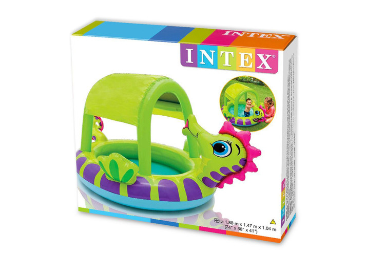 Надувной бассейн для малышей "Морской конек" INTEX 57110 188х147х104 см Надувной бассейн для малышей "Морской конек" INTEX 57110 188х147х104 см