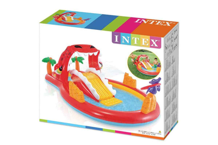 Игровой центр "Счастливый Дино" INTEX 57160 259х165х107 см