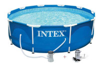 Бассейн каркасный с подогревом INTEX 28202P28684 Metal Frame 305х76 см