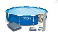 Бассейн каркасный круглый INTEX 28210 {Metal Frame,семейный} 366х76 см