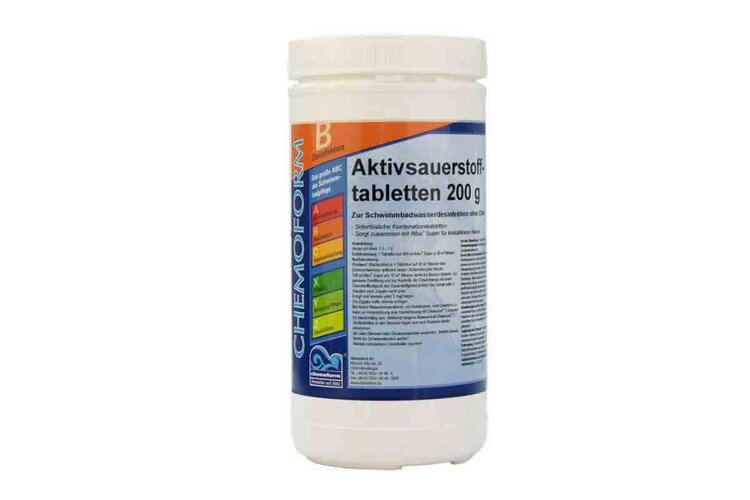 0592001 Chemoform, Аквабланк О2 Таблетки (200 г), 1 кг