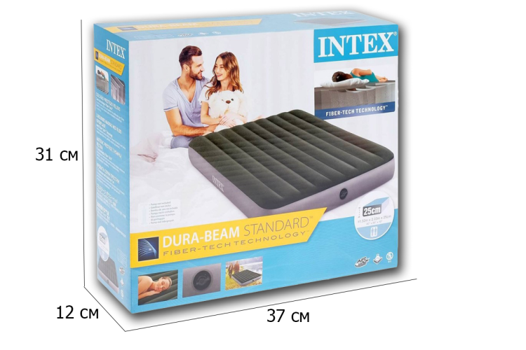 Двуспальный надувной матрас INTEX 64109 Prestige Downy Airbed With Fiber-Tech 152х203х25 см Двуспальный надувной матрас INTEX 64109 Prestige Downy Airbed With Fiber-Tech 152х203х25 см