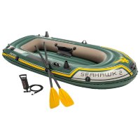 Лодка надувная двухместная INTEX Seahawk-2 Set 68347 seahawk