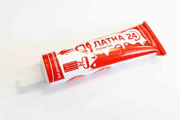 Жидкая латка для ремонта ПВХ 12х3 см
