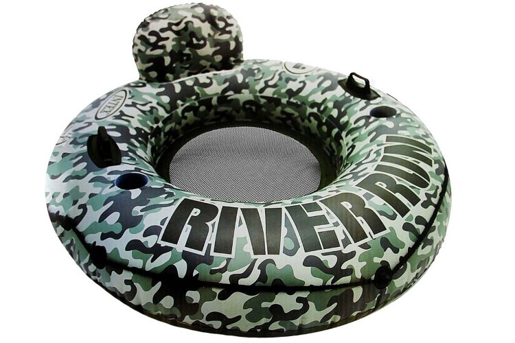 Надувной круг-кресло "Camo River Run" Надувной круг-кресло "Camo River Run"