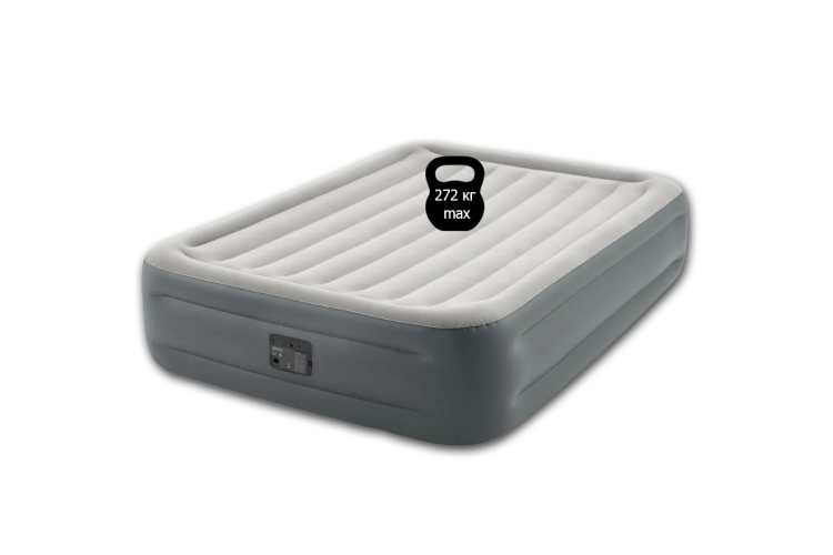 Двуспальный надувной матрас-кровать INTEX 64126 Essential Rest 152х203х46 см Двуспальный надувной матрас-кровать INTEX 64126 Essential Rest 152х203х46 см