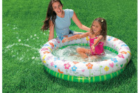 Детский надувной бассейн с цветочками INTEX 57427 112х25 см
