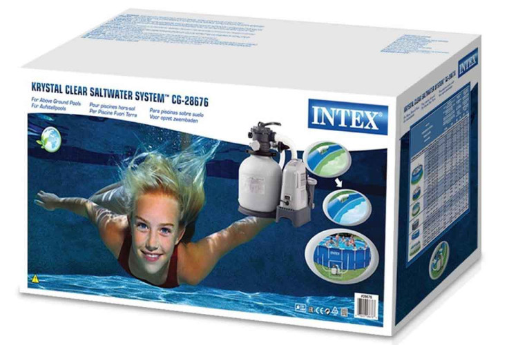 Песочный фильтр-насос с хлоргенератором INTEX 28676