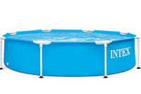 Бассейн каркасный круглый INTEX 28205 Metal Frame Pool 244х51 см