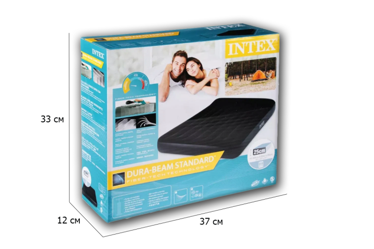 Надувной матрас двуспальный INTEX 64143 Pillow Rest Classic Airbed 152х203х25 см Надувной матрас двуспальный INTEX 64143 Pillow Rest Classic Airbed 152х203х25 см