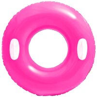Надувной круг с ручками INTEX 59258 Pink NEON